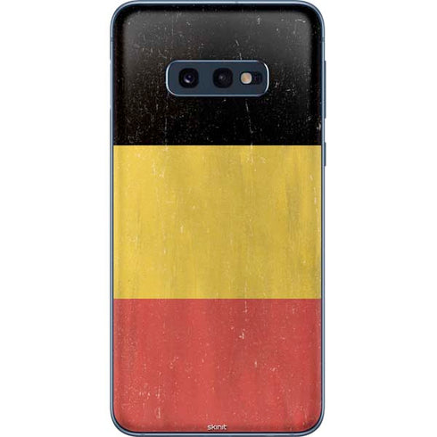 Belgium Flag Distressed Galaxy S10e Skin